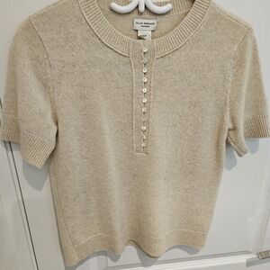 Club Monaco Short Sleeve Cashmere Sweater - S